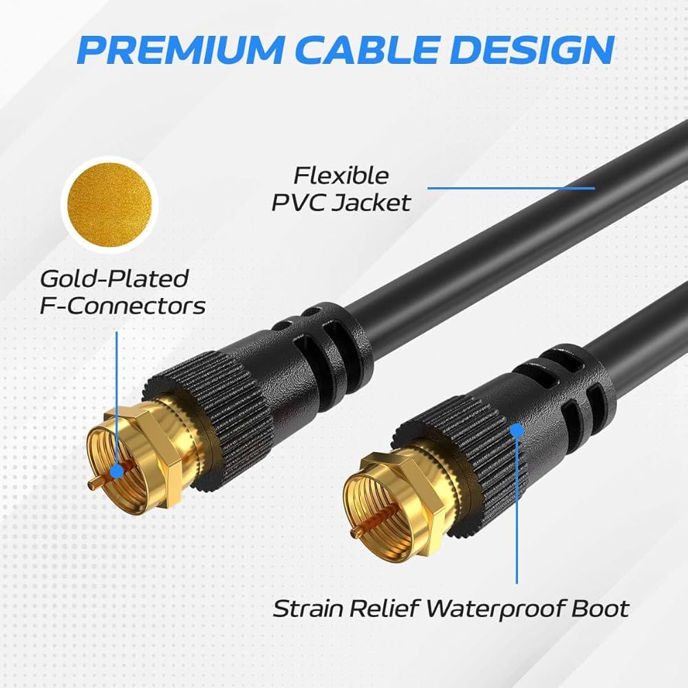 Amazon.com: Cables Direct Online Coaxial Cable 100FT Black